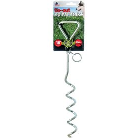 Prevue Pet Products 18 Inch Spiral Tie Out Stake Heavy Duty