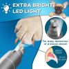 Dog Nail Grinder with LED Light Rechargeable for Large Dogs Medium Small Dogs Professional Quiet Nail Trimmer