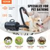 VEVOR Dog Dryer, 2800W/4.3HP Dog Blow Dryer, Pet Grooming Dryer with Adjustable Speed and Temperature Control, Pet Hair Dryer with 4 Nozzles and Exten