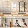 6 Panels Heavy Duty Metal Playpen with door,39.37"H Dog Fence Pet Exercise Pen for Outdoor, Indoor