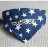 Touchdog 'Bad-to-the-Bone' Star Patterned Fashionable Velcro Bandana