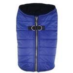 Zip-up Dog Puffer Vest - Navy Blue (size: X-Large)